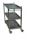 ABE.TEC výroba - ESD transport cart with three shelves, 450 x 670 mm