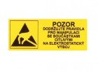  - ESD warning label (40x16 mm) - (1sheet=40 pcs)