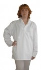 - ESD polo shirt, white, weak, long sleeve (e)